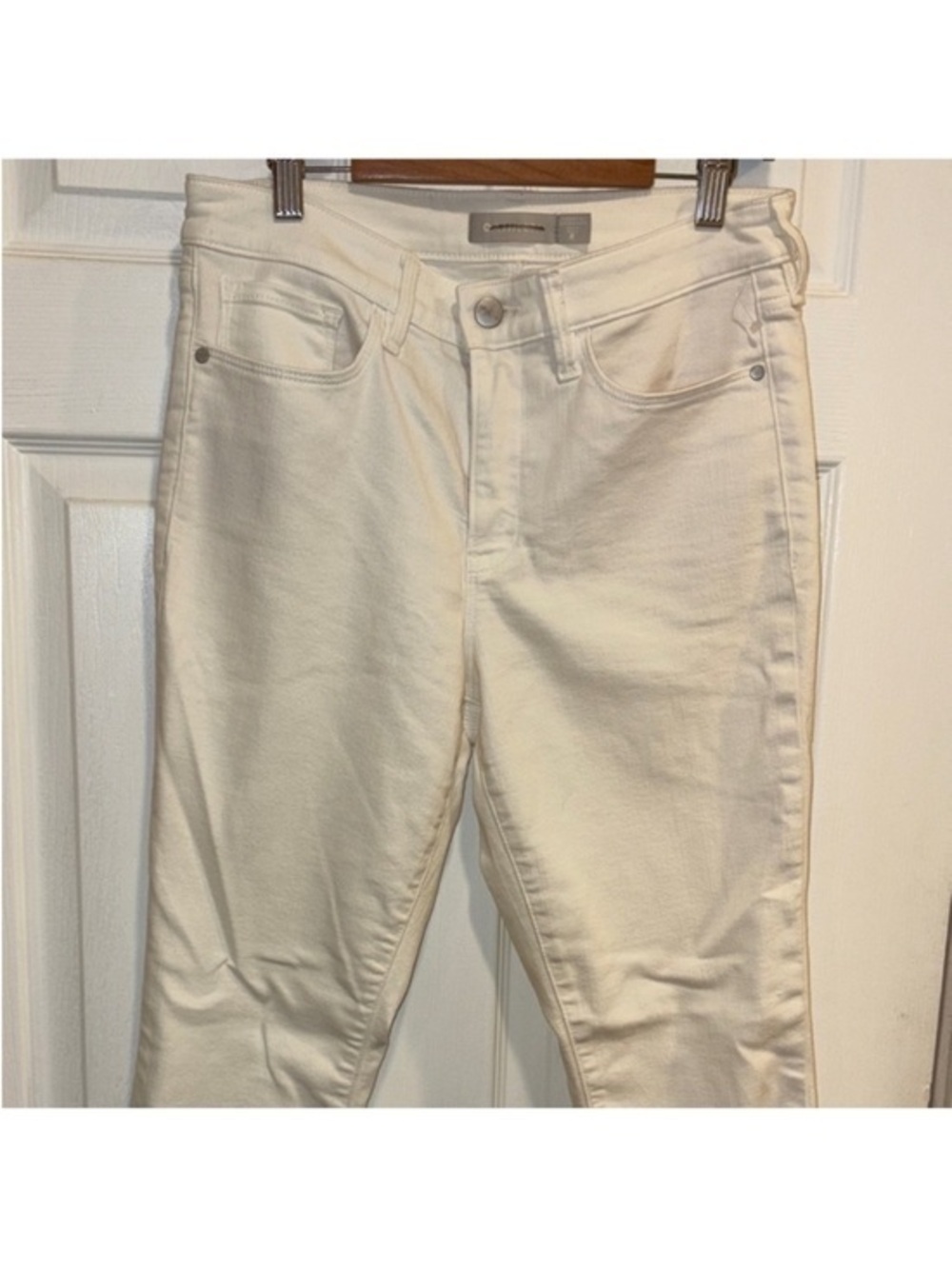 Athleta Cream Skinny Jeans